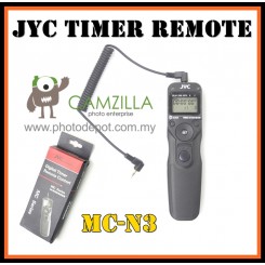 JYC Timer Remote MC-N3 for Nikon D90, D3200,D3100, D3000, D5000, D5100,D5200, D700,D600